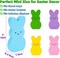 Wooden Easter Decor, 30 Pcs Mini Bunny Set, Freestanding Tiered Tray & Easter Basket Fillers, Spring Table Centerpiece Mantel Shelf Decorations